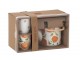 Čajová sada s konvičkou a 2 hrnky Casa Naranja - 16*11*12 cm / 600 ml J-Line by Jolipa
