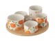 Veliká sada na předkrmy s motivem pomerančů Casa Naranja - Ø 13*8 cm J-Line by Jolipa