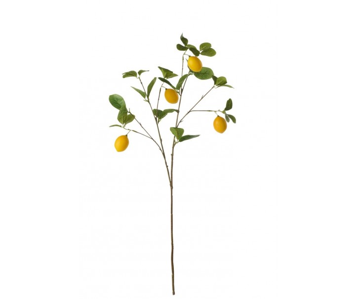Dekorační umělá větvička s citróny Lemon Branch - 23*8*84 cm J-Line by Jolipa