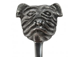 Luxusní kovová lžíce na boty s hlavou buldoka Bulldog - 5*5*48 cm