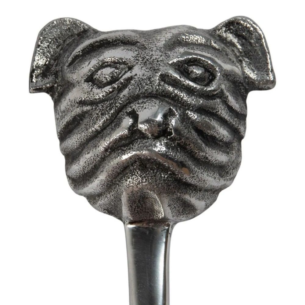 Luxusní kovová lžíce na boty s hlavou buldoka Bulldog - 5*5*48 cm Mars & More Luxusní kovová lžíce na boty s hlavou buldoka Bulldog - 5*5*48 cm Mars & More