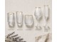 Elegantní sklenice na vodu se zlatým okrajem - Ø 8*9 cm / 250 ml Clayre & Eef