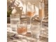 Elegantní sklenice na vodu se zlatým okrajem - Ø 8*9 cm / 250 ml Clayre & Eef