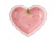 Růžová keramická miska ve tvaru srdce Sweet Hearts M - 15*15*4 cm Clayre & Eef