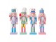 Set 4ks vánoční dřevěná ozdoba Louskáček - 3*12cm Clayre & Eef
