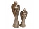 Set 2ks zlatých antik andělů - 11*9*33 / 9*7*26 cm Clayre & Eef