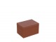 Hnědý box z umělé kůže s kartami a kostkami Cognacco - 17*12*10 cm J-Line by Jolipa