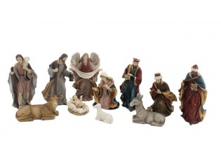 Vánoční dekorace figurky Betlém – sada 11 ks / 10*5*15 cm