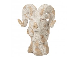 Béžová antik dekorace socha beran Antiqou French - 42*36*58 cm