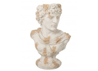 Béžový antik květináč busta Apollo Antiqou French - 49*31*78 cm