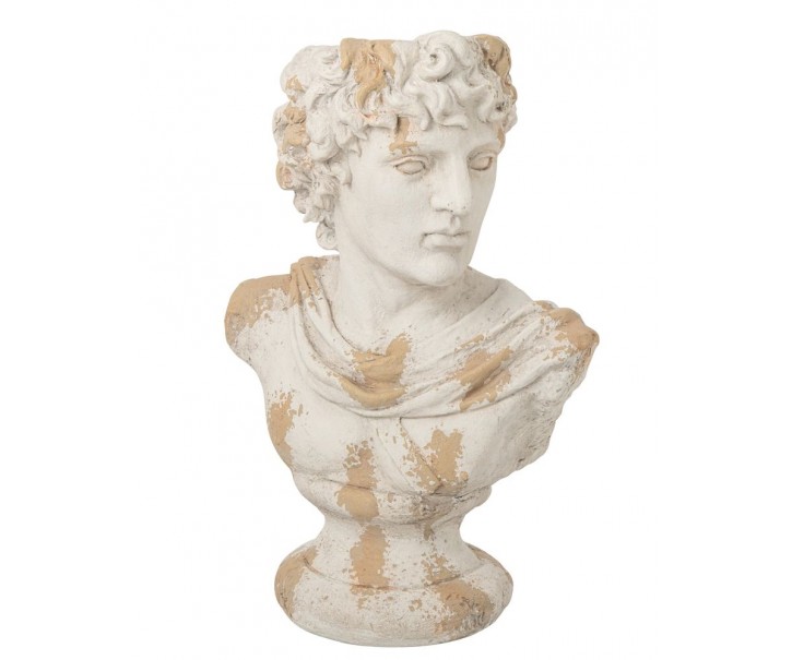 Béžový antik květináč busta Apollo Antiqou French - 49*31*78 cm J-Line by Jolipa