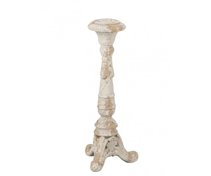Béžový antik svícen Antiqou French - 17*16*44 cm J-Line by Jolipa