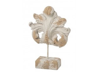 Béžová antik dekorace Fleur-De-Lis Antiqou French - 36*11*52 cm
