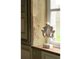 Béžová antik dekorace Fleur-De-Lis Antiqou French - 36*11*52 cm