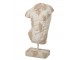 Béžová antik dekorace pánské torzo Antiqou French - 36*18*67 cm J-Line by Jolipa