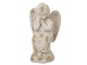 Béžová antik dekorace socha Anděl Antiqou French - 32*23*56 cm J-Line by Jolipa