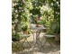 Zelený kovový zahradní Bistro set stůl a 2 židle - Ø 60*70 / 50*40*93 cm Clayre & Eef
