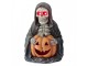 Halloween dekorace kostlivec v černém plášti a dýní - 38*33*54 cm Clayre & Eef