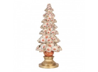 Veliká luxusní vánoční dekorace figurka stromek s květy Vintage Chic - Ø 29*69 cm