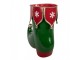 Zelená kovová vánoční dekorace bota skřítka Elfa - 39*16*31 cm Clayre & Eef