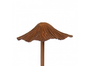 Rustikální rezavý kovový zápich houba - Ø 12*40 cm