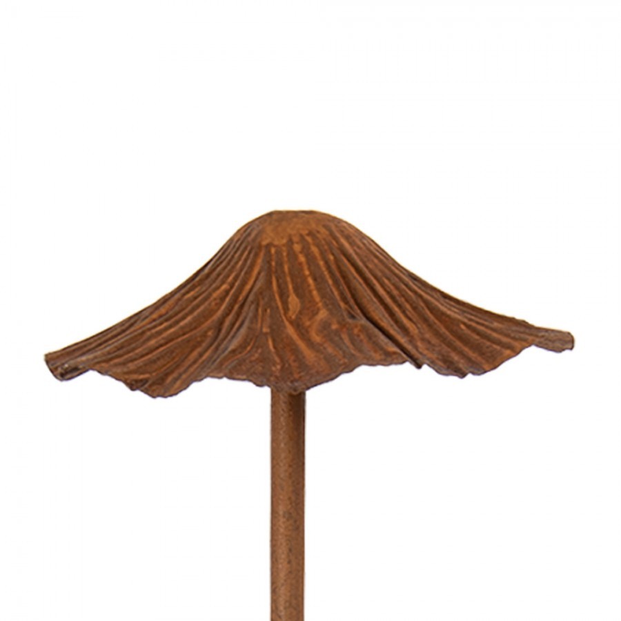 Rustikální rezavý zápich houba - Ø 12*40 cm
