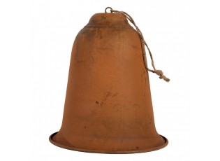 Rustikální rezavý závěsný zvonek Bell Rust M - Ø 15*17 cm