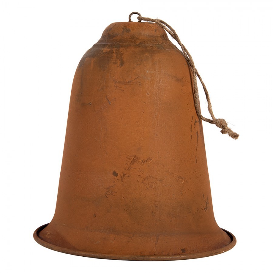 Rustikální rezavý zvonek Bell Rust M - Ø 15*17 cm