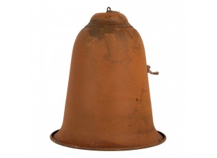 Rustikální rezavý závěsný zvonek Bell Rust M - Ø 15*17 cm