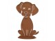Rustikální rezavá dekorace pes Dog Rust - 16*13*25 cm Clayre & Eef