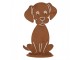 Rustikální rezavá dekorace pes Dog Rust - 16*13*25 cm Clayre & Eef