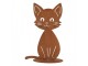 Rustikální rezavá dekorace kočka Cat Rust - 13*11*20 cm Clayre & Eef