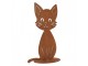 Rustikální rezavá dekorace kočka Cat Rust - 13*11*20 cm Clayre & Eef
