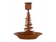 Rezavý rustikální svícen na úzkou svíčku stromek Tree Rust - Ø 11*13 cm Clayre & Eef