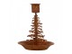 Rezavý rustikální svícen na úzkou svíčku stromek Tree Rust - Ø 11*13 cm Clayre & Eef