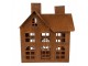 Hrdzavý svietnik v tvare domčeka Rustic Charm - 11*19*21 cm Clayre & Eef