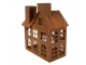 Hrdzavý svietnik v tvare domčeka Rustic Charm - 11*19*21 cm Clayre & Eef
