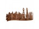 Rustikální rezavý svícen v designu svíček Candle Rust - 27*12*12 cm Clayre & Eef