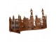 Rustikální rezavý svícen v designu svíček Candle Rust - 27*12*12 cm Clayre & Eef