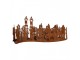Rustikální rezavý svícen v designu svíček Candle Rust - 27*12*12 cm Clayre & Eef