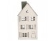 Kovový svícen domek s pískovým povrchem Raw Sand - 16*9*32 cm Clayre & Eef