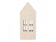 Kovový domek s pískovým povrchem Raw Sand - 5*4*11 cm Clayre & Eef