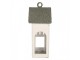 Kovový svícen domek s pískovým povrchem Raw Sand - 7*8*17 cm Clayre & Eef