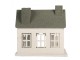 Kovový svícen domek s pískovým povrchem Raw Sand - 26*17*26 cm Clayre & Eef