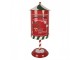 Červená kovová dekorace poštovní schránka Santa - Ø 24*58 cm Clayre & Eef