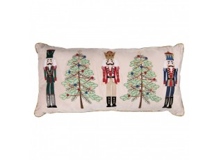 Veliký vánoční dekorační polštář s Louskáčky Nutcracker - 76*35*4 cm