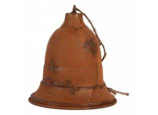 Rustikální rezavý závěsný zvonek Bell Rust L - Ø 25*28 cm