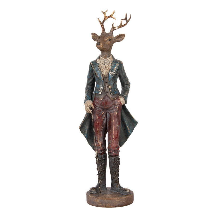 Vánoční dekorace Jelen elegán Deer Vintage - 13*12*42 cm