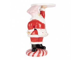Vánoční figurka Santa Claus kuchař s podnosem – 21*14*27 cm
