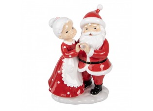 Vánoční figurka Santa Claus a Paní Clausová – 16*10*23 cm